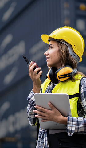 Trabajadora de Prologis de las soluciones de la fuerza laboral